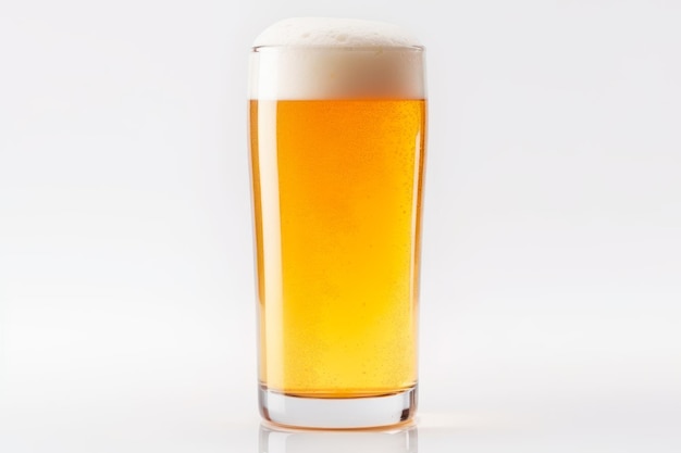 Image of beer glass isolated on white background