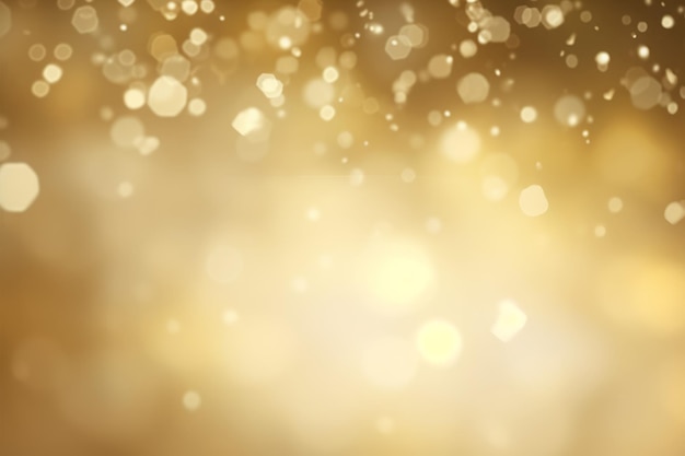 Free photo image of faded lights on a golden background