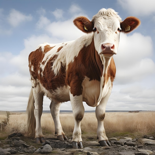 Free photo image of holstein cattle on background