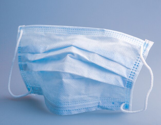 Image of medical face protection mask. A surgical mask