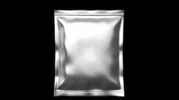 Free photo image of metal shipping bag on black background