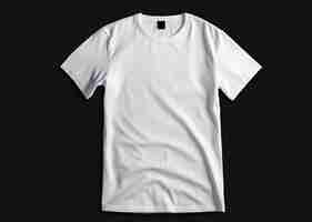 Free photo image of white tshirt on black background