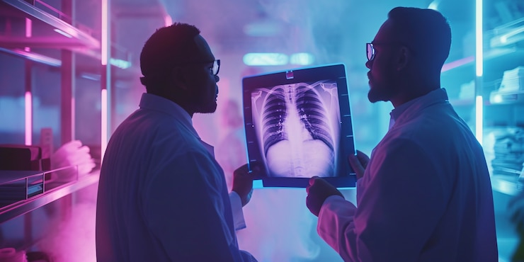 Free Photo images that simulate x-rays with neon colors