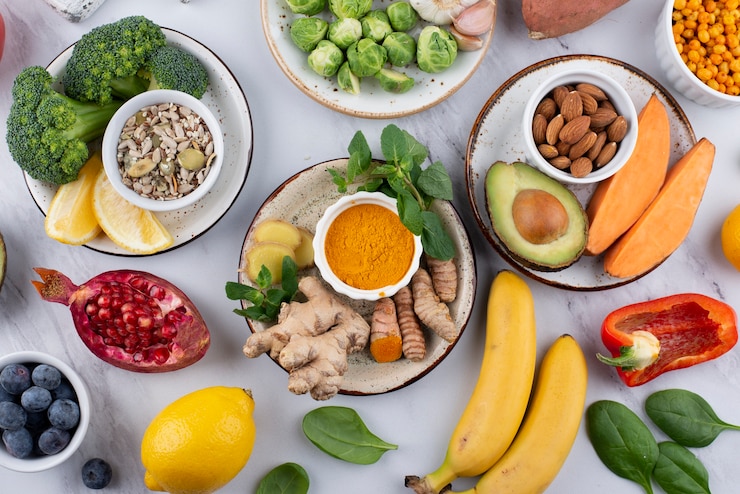 Free Photo immunity boosting food for healthy lifestyle