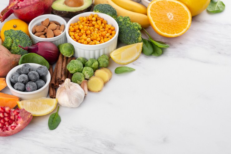 Free Photo immunity boosting foods for healthy and balanced lifestyle