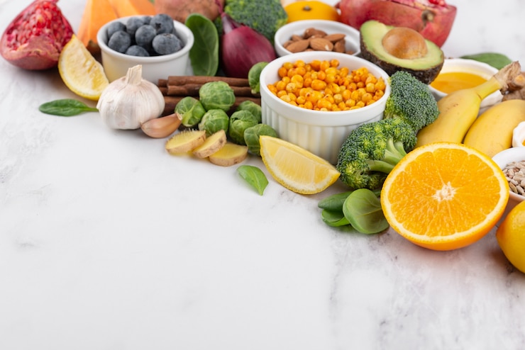 Free Photo immunity boosting foods for healthy and balanced lifestyle