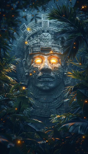 inca and mayan design sculpted in stones