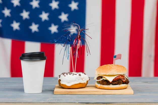 Independence Day food on table 