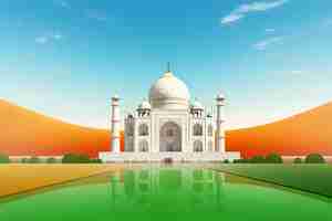 Free photo india republic day national celebration in 3d style