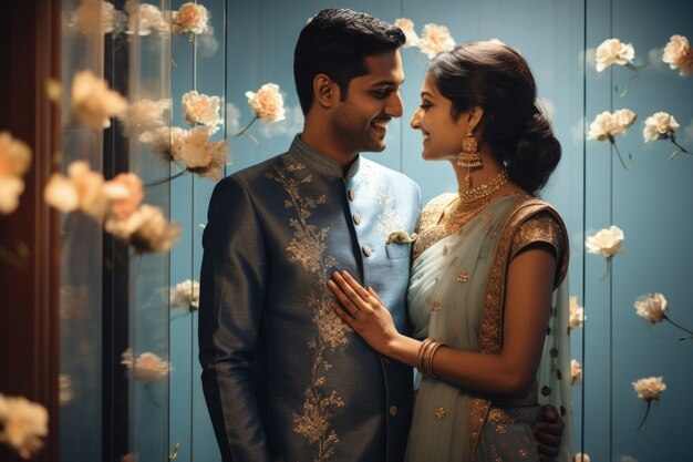 Indian couple celebrating propose day by being romantic with each other