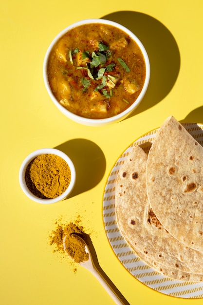 Indian delicious roti assortment