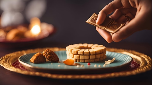 無料写真 黄金のドゥッセーラ ドゥッセーラとお菓子を披露するインドの祭りドゥッセーラ