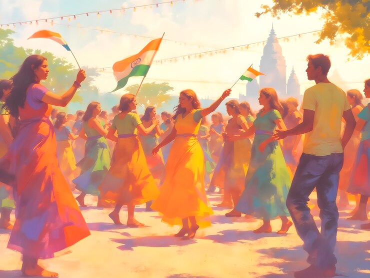 मुफ़्त फोटो भारतीय स्वतंत्रता दिवस समारोह