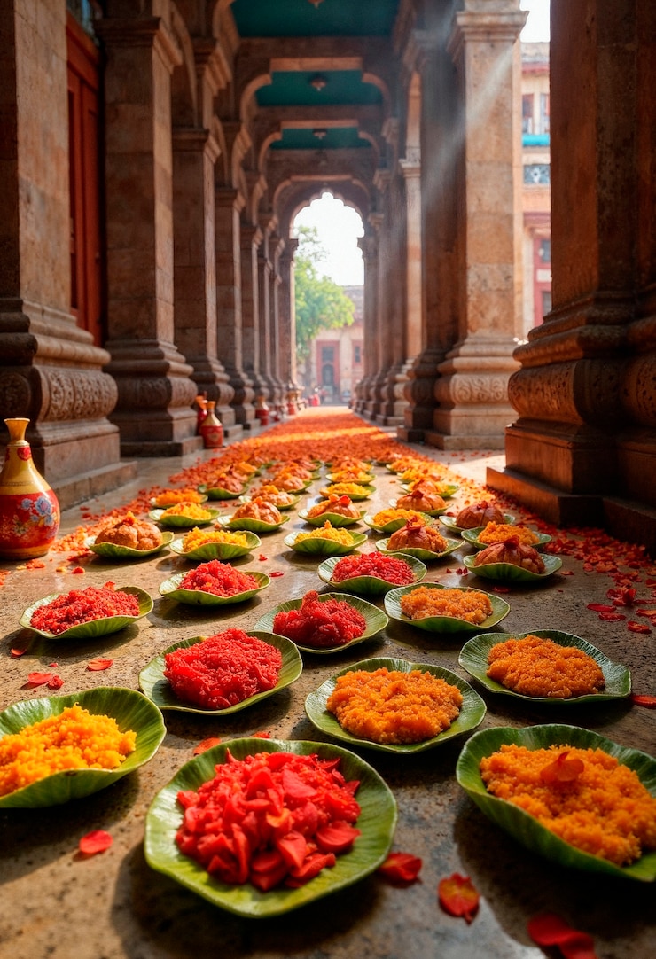 मुफ़्त फोटो indian temple offering