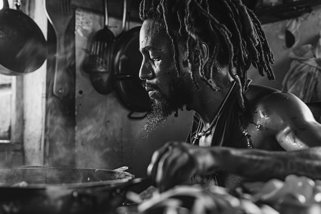 Individual with dreads rastafari movement