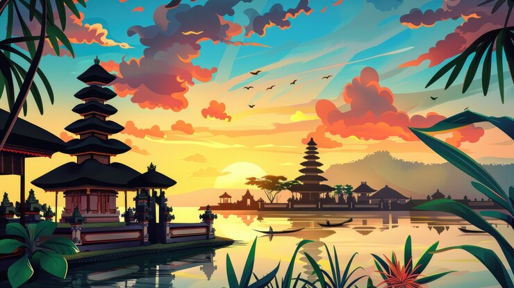 免費 Photo 印尼的數碼藝術風景