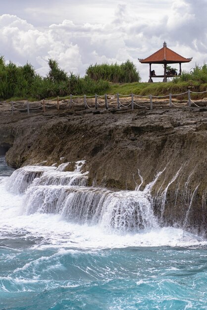 Indonesia, Nusa Lembongan island, Devil's Tear natural fountain