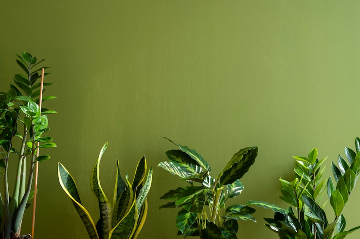 Free Photo indoor plants in studio