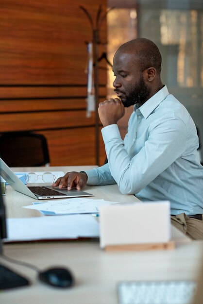 Industrial designer working on 3d model