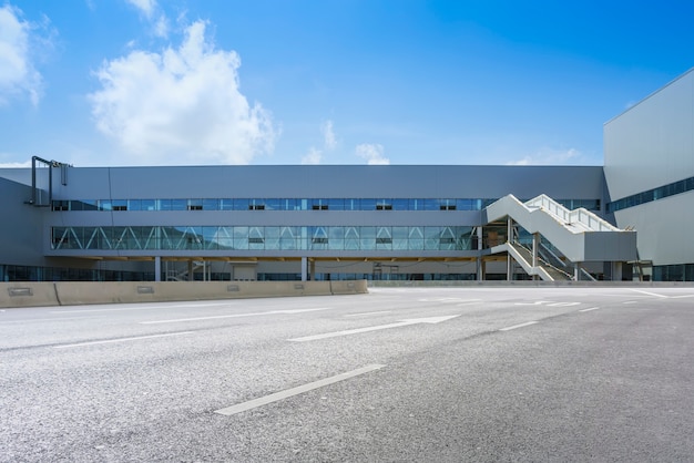 Free photo industrial park, factory building, warehouse