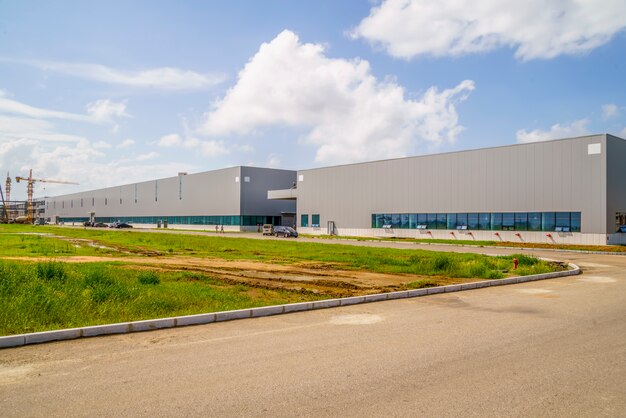 industrial park, factory building, warehouse
