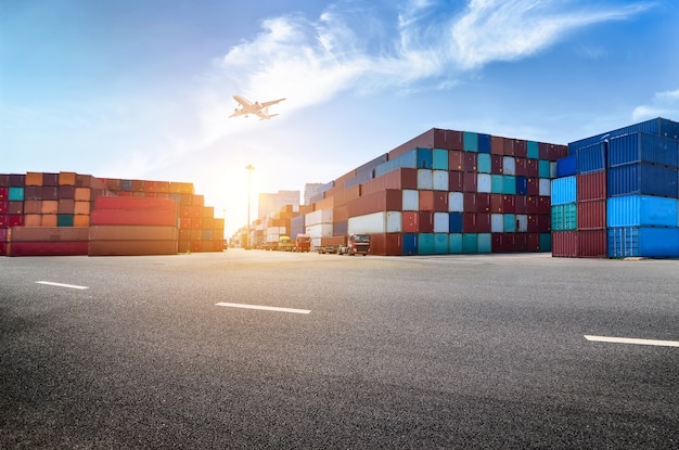 Industrial port and container yard