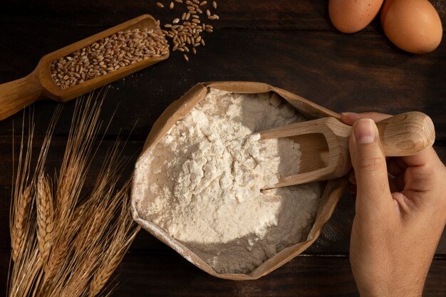 Ingredient bag full of flour