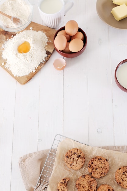 Ingredients for baking cookies