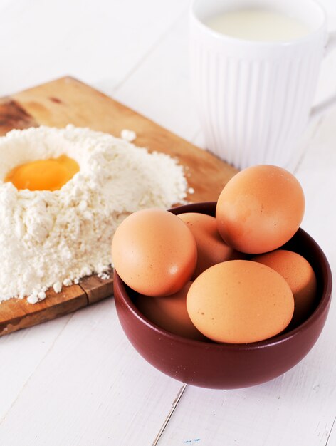 Ingredients for baking cookies