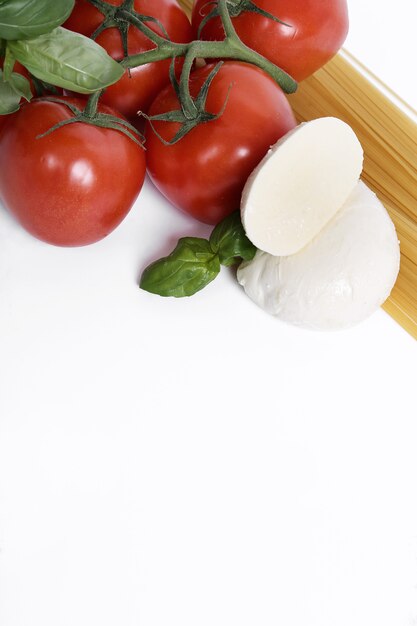 Ingredients for cooking pasta