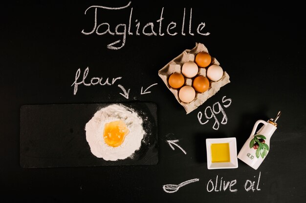 ingredients for pasta