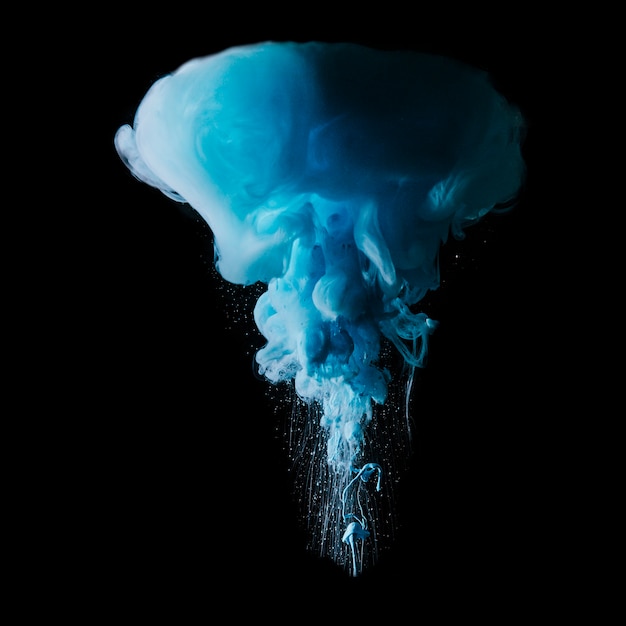 Ink cloud in dark water