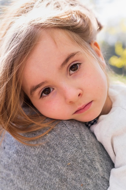 Innocent little girl close up