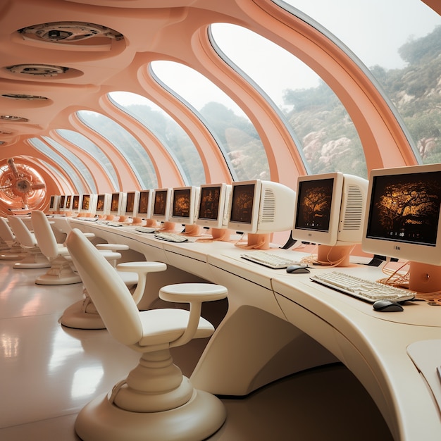 Innovative and futuristic classroom for students