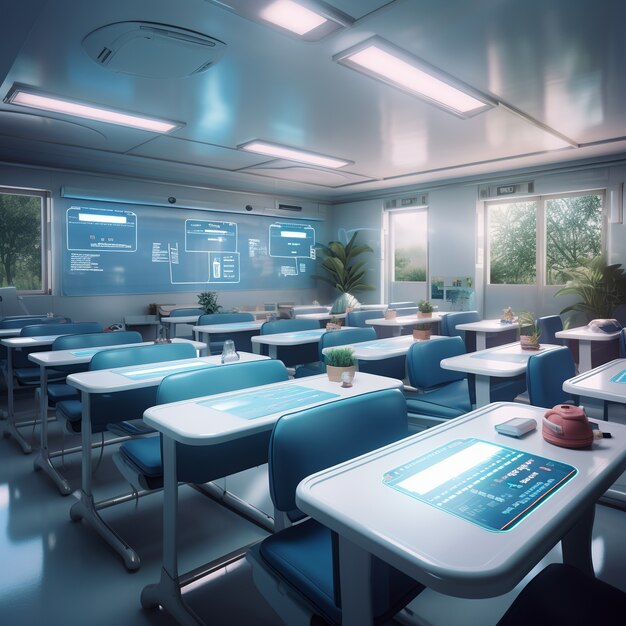 Innovative and futuristic classroom for students