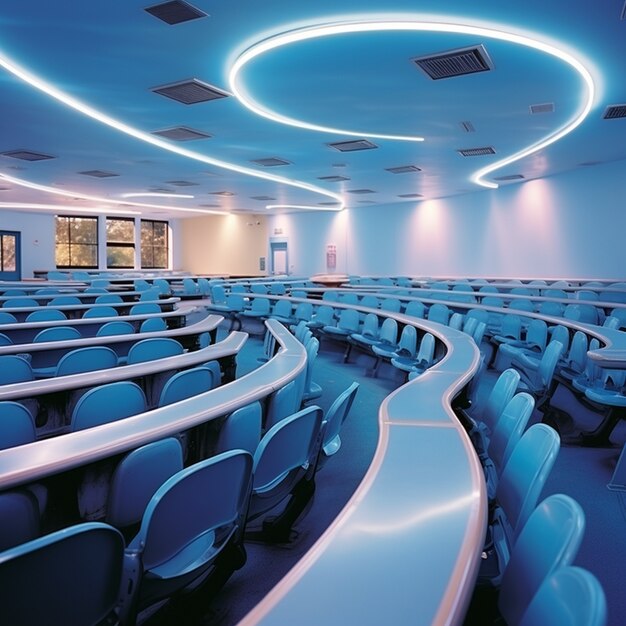 Innovative and futuristic classroom for students