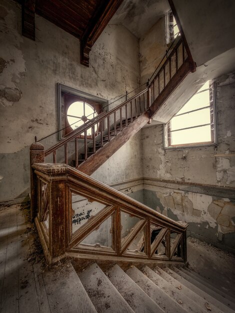 Inside of an abandoned castle in France