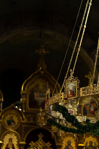 Inside view of church