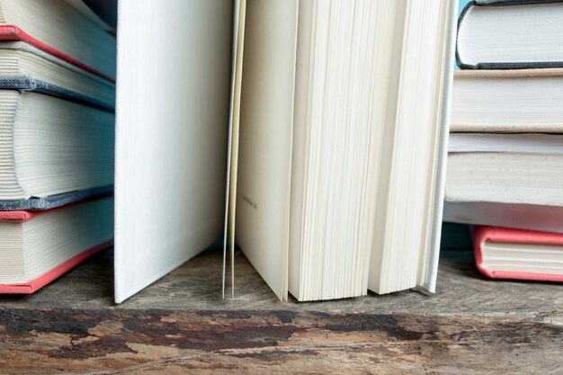 Interesting books on table