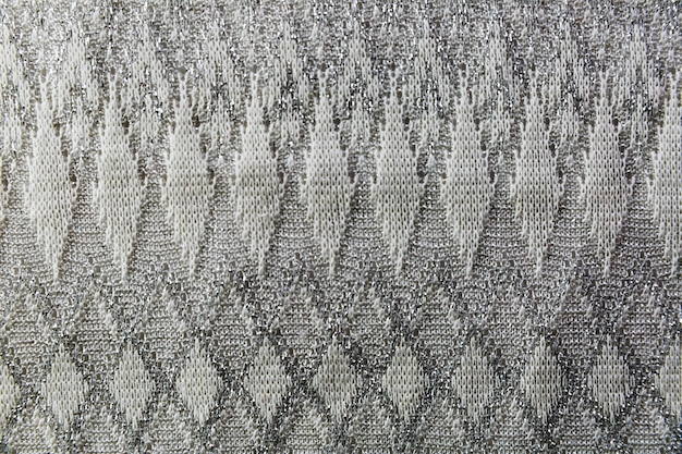 Interesting knitting pattern in textile