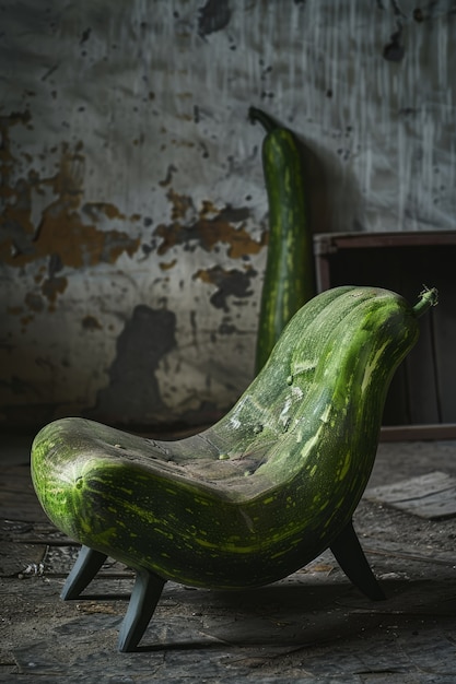 Free photo interior decor and furniture inspired by fruits and vegetables