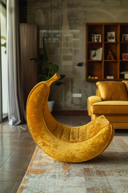 Foto gratuita decorazione d'interno e mobili ispirati a frutta e verdura