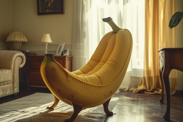 Free photo interior decor and furniture inspired by fruits and vegetables