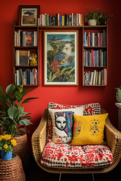 Free photo interior decoration inspired by mexican folklore