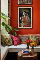 Free photo interior decoration inspired by mexican folklore