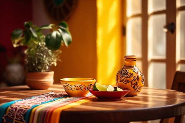 Free photo interior decoration inspired by mexican folklore