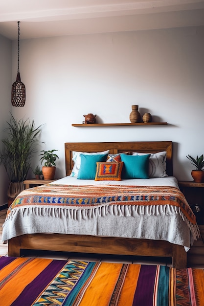 Free photo interior decoration inspired by mexican folklore