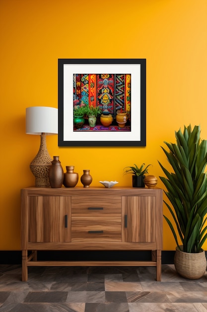 Interior decoration inspired by mexican folklore