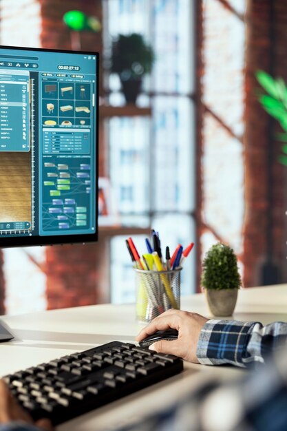 Interior designer uses architectural software to generate renderings