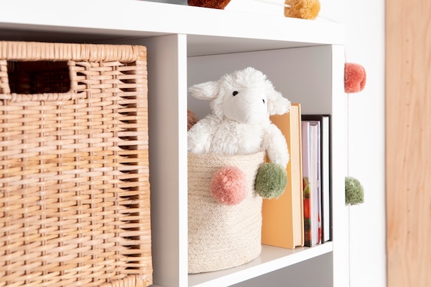 interior of kids room decoration with toys